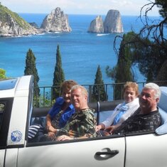 Cruising around the Island of Capri in Italy