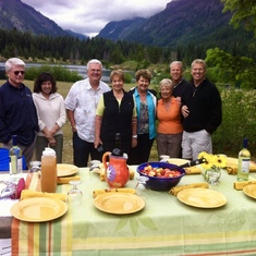 This is a great memory of our care group having a picnic in July, 2012.  