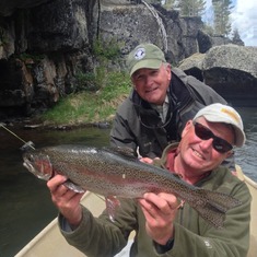 Fishing in the Tetons with long time guide and friend - Tom Fenger