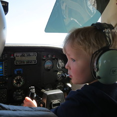 Baby Ben -- future pilot