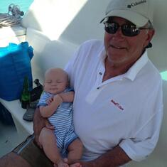 John with his grandson,