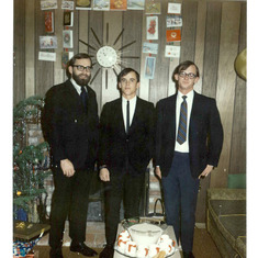 John, Jeff & Ron Xmas 1970