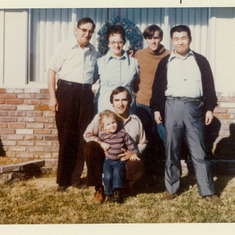 John, Len, Ron & parents ~1973
