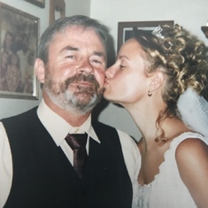 My wedding day...the day my daddy gave me away to marry my best friend!