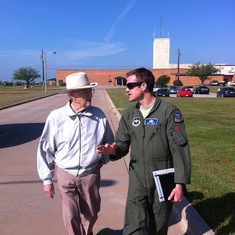 John taking a tour of Sheppard Air Force Bace