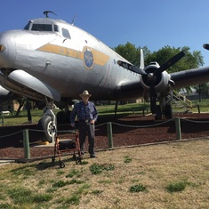 2018 Castle Air Museum in front of a DC-4 