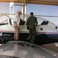 John with Kirk at Sheppard Air Force base before graduation