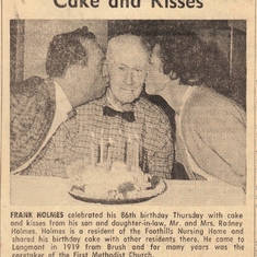 Cake and Kisses, Frank H Holmes 1964