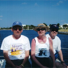 John, Joyce & Ed at Grand Cayman Island