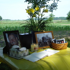 Memorial Service at Therese and John's old farm