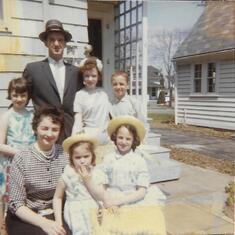 at the Lenney house for Easter, c. 1960