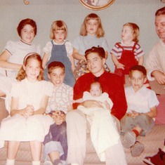 Wright family - John in front row on right