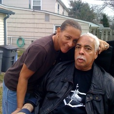 Kenny & I at home 2009- God's miracle as he continually recovered from a stroke...