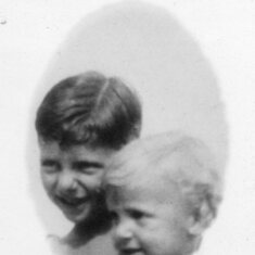 John (blonde) and brother Daniel