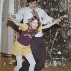 Dancing with my Dad-
Always having fun!  Music and dance were important to my Dad.