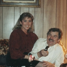Sylvia and Dad - Our visit to Wawa at Christmas 25 years ago