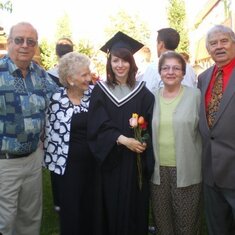 Both sets of grandparents at my high school graduation (2009).