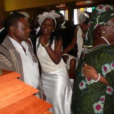 Family offertory at funeral service