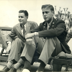 Russell and John, Hollywood, during the Second World War