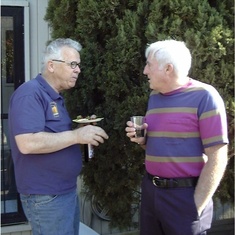 Ed Haegele and John at John's retirement