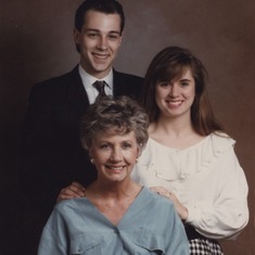 John, with his mom and sister. 2990