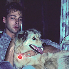 John and beloved dog, Enya.