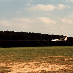 John in the glider plane back in 1989
