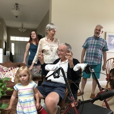 Grandpa’s 93rd Birthday Party at Teenie’s.  Lots of cousins!