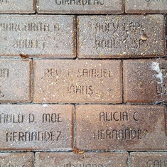 Sam's Brick in Front of Majestic Theater
