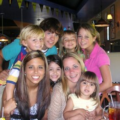 John with his cousins, brother and sister (2006)