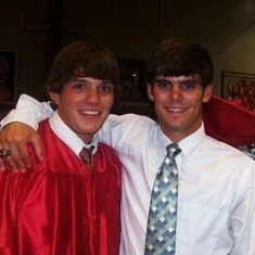 John with his friend Drew (Graduation 2007)