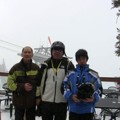 skiing with old friends