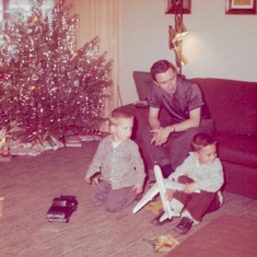 Christmas, 1960 with Kenneth & Paul