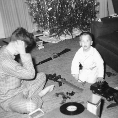 Christmas 1959, John & Kenneth