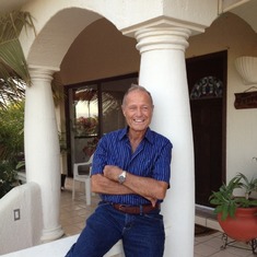 Dad at 80 in front of his home in San Jose del Cabo, Baja, Mexico.