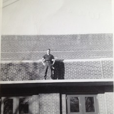 Barnard High School Gym in Barnard, Kansas. c1949?