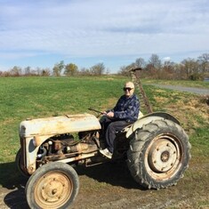 Dad and his beloved Tractor