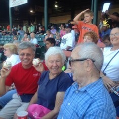 Bowie Baysox game where Carl caught 2 fly balls!