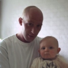 Uncle John with his nephew jack as a baby x 