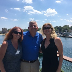 Samantha, Steve and Shelby in Kennebunkport