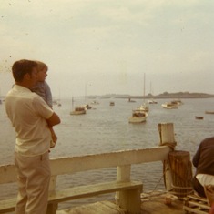 John and Steven, early boat lessons