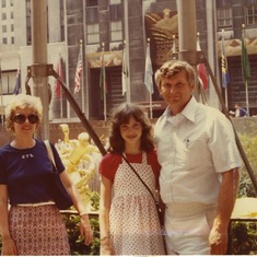 Mom, Shelby and Dad - Rockefeller Plaza 1978