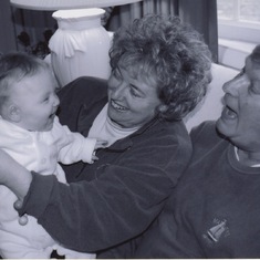 Grammy and Grampy with baby Isabelle