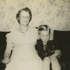 John with his Grandmother