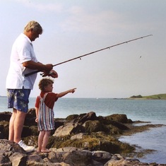 "Lets catch that big one Grampy!"
