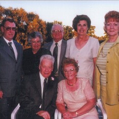 Brother Roy, Sylvia, Dad, Marlene, Elizabeth, brother Don and Shirley 
