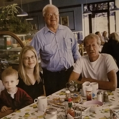 Great Grandson (Nicholas), Granddaughter (Jennifer), Son (Russ) with Dad - 2011