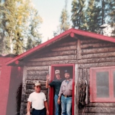 Dad, Russ and John Jenkins - Moose Hunt 1991