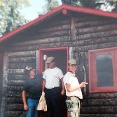 Russ, Dad and Jeff - Moose Hunt Quebec 1991- 5 Star Accomodation