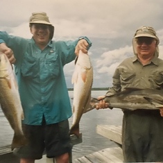 Mar 15, 2004 PaPa John and Son Jeff fishing at Chokoloskee FL.